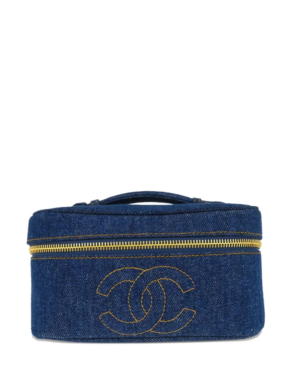 CHANEL Pre-Owned Trousse make up denim 1996-1997 - Blu