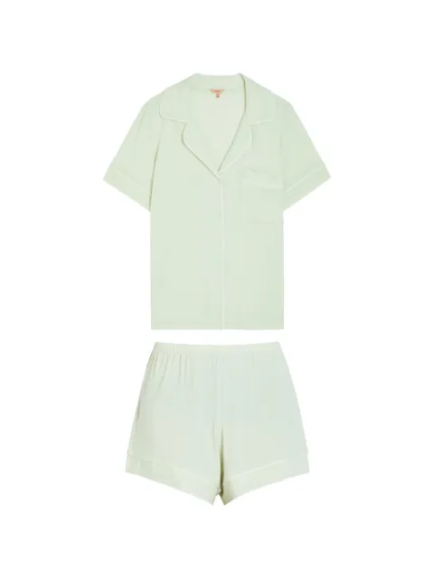 Eberjey piped short-sleeve pajamas set