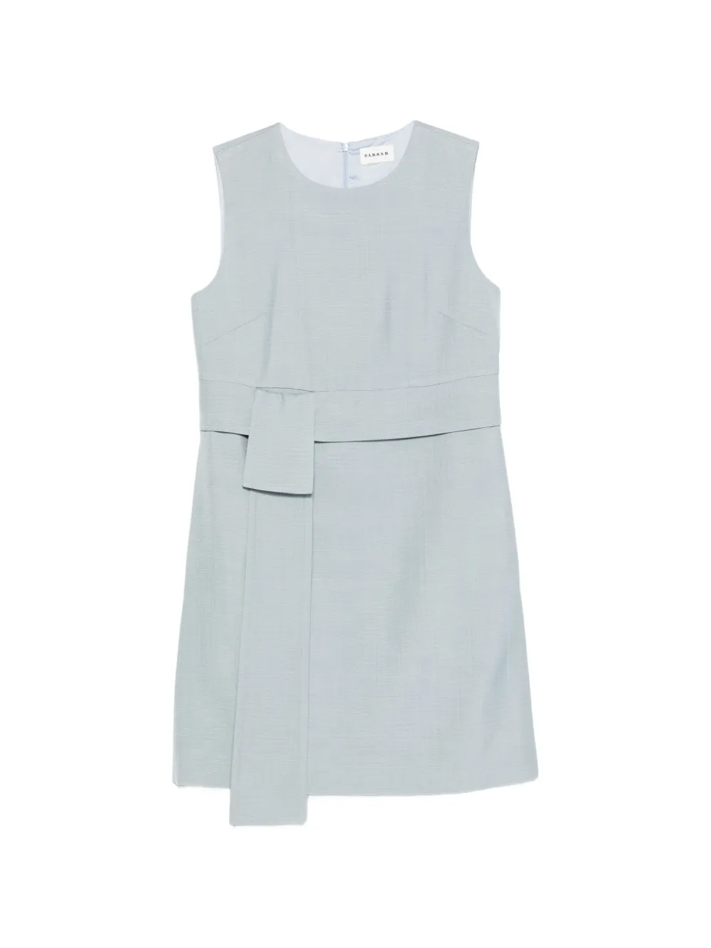 P.A.R.O.S.H. Rania belt sleeveless mini dress - Blu