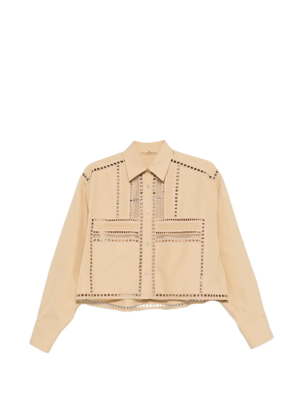 Ermanno Scervino cutout cropped shirt - Toni neutri