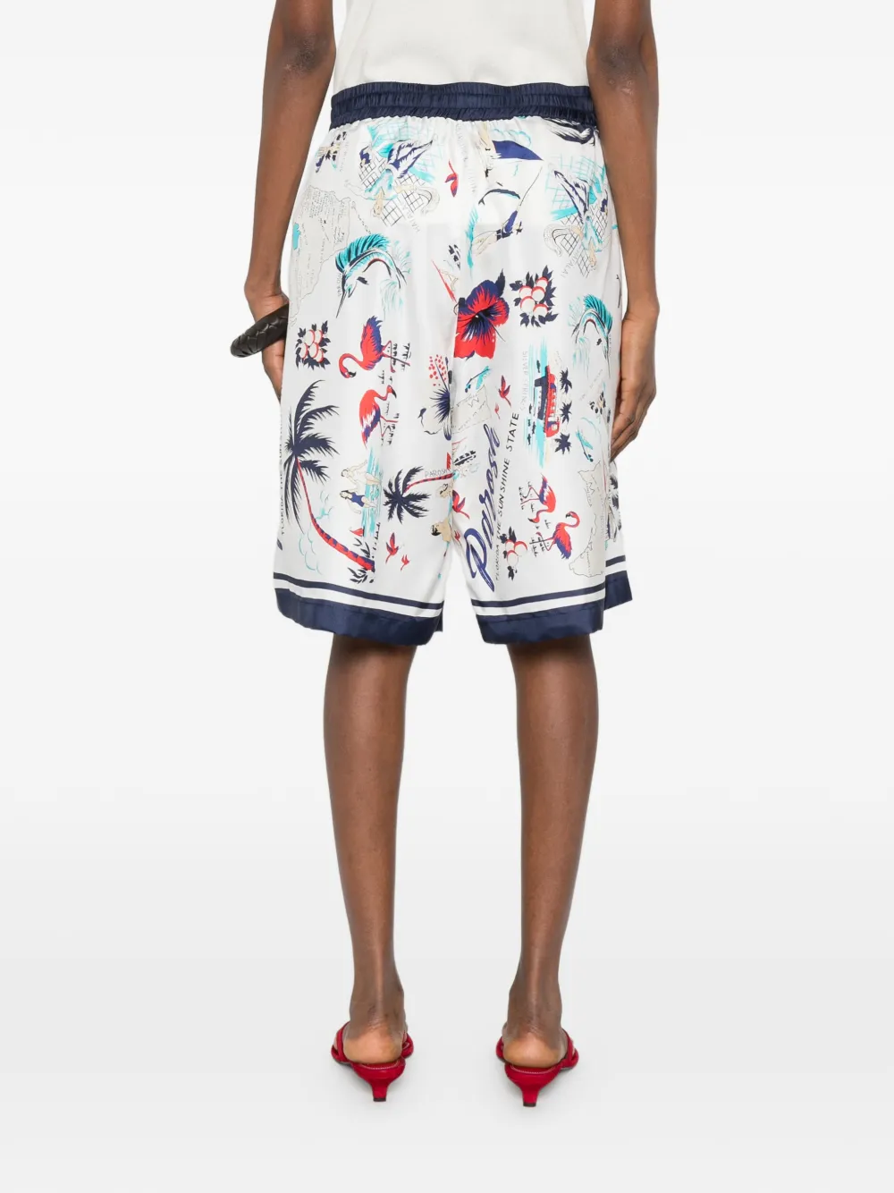 Scard Floral-Print Shorts