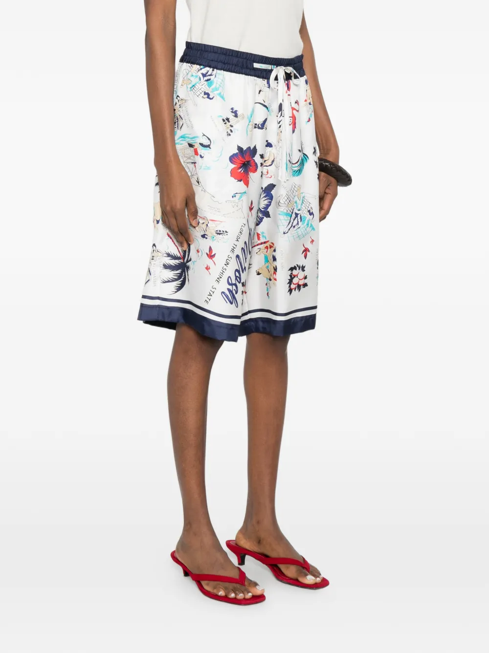 Scard Floral-Print Shorts