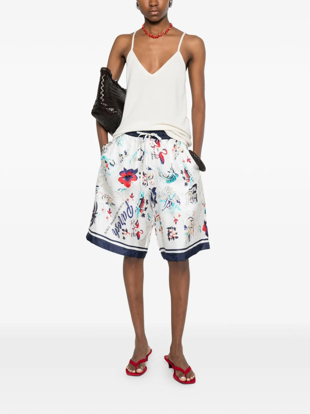 Scard Floral-Print Shorts