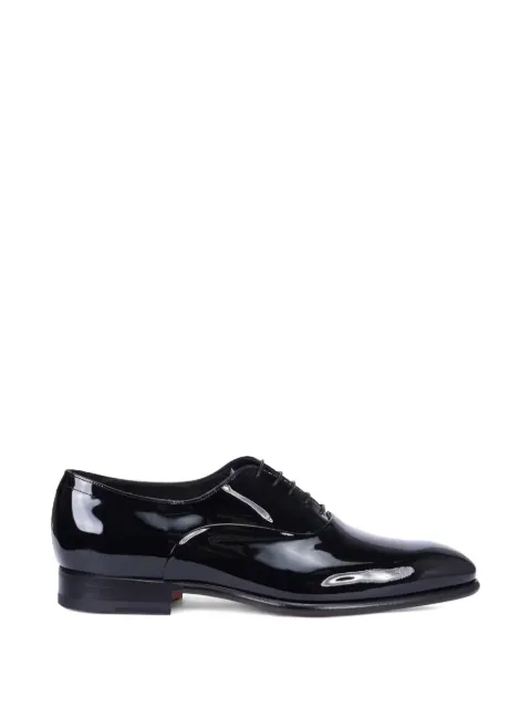 Santoni almond-toe oxford shoes
