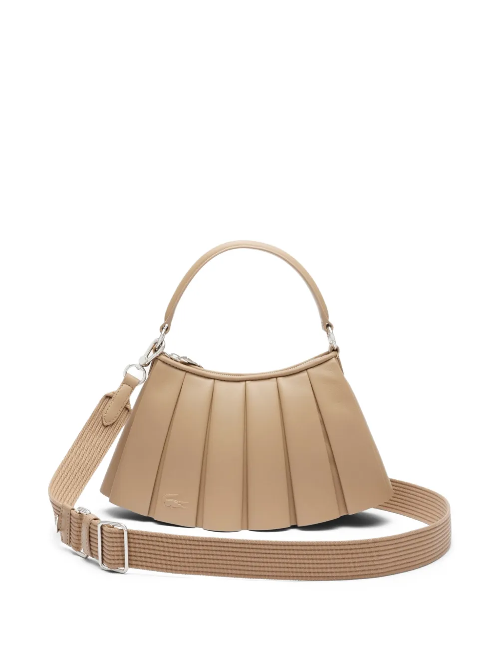Lacoste Lenglen pleated shoulder bag - Toni neutri