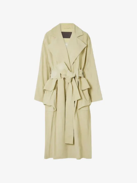 16Arlington Cinzia suede trench coat