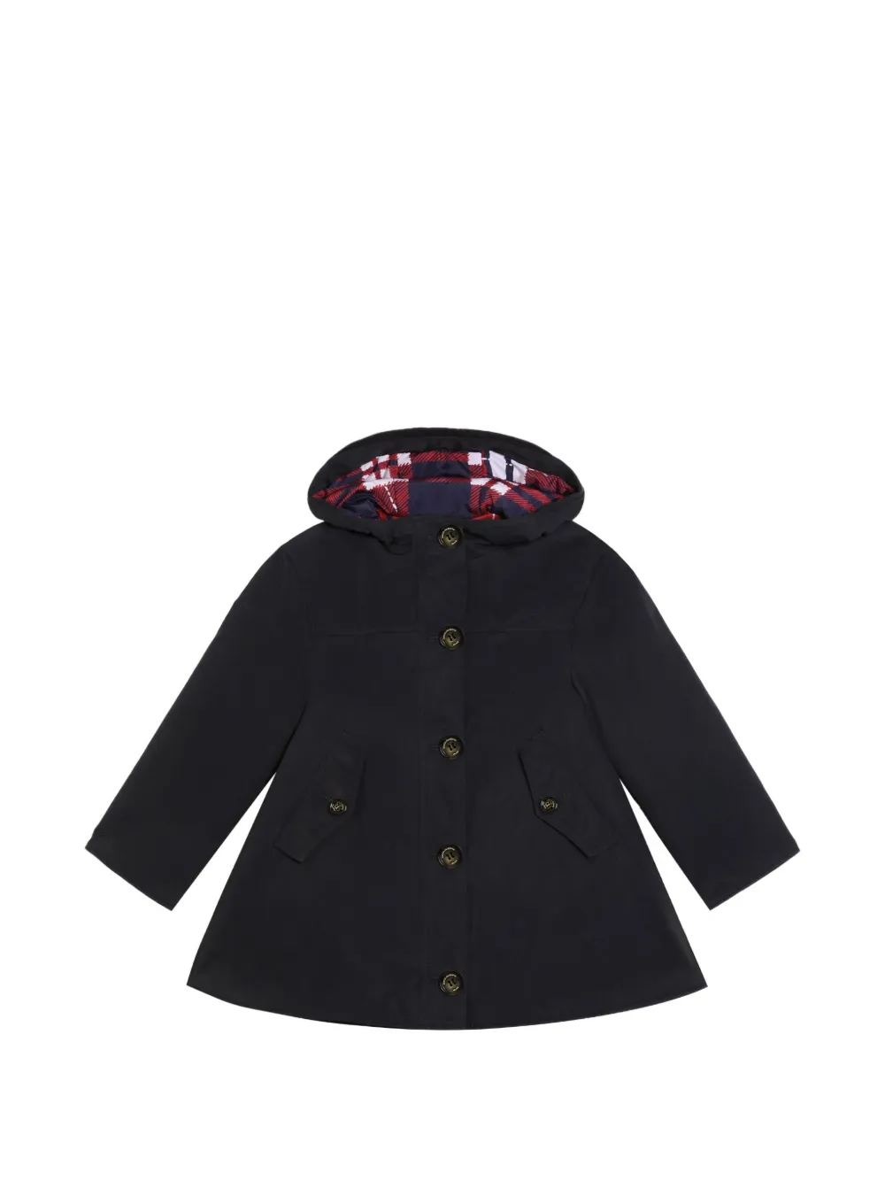 Dolce & Gabbana Kids buttoned hooded coat - Blau
