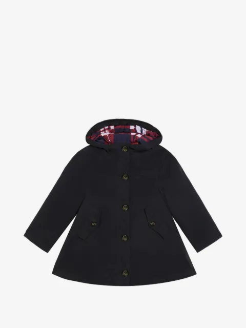 Dolce & Gabbana Kids abrigo con capucha y botones
