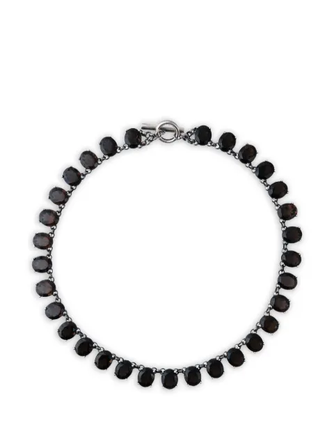 Rhoe Bermat rauchtopaz crystal chain necklace