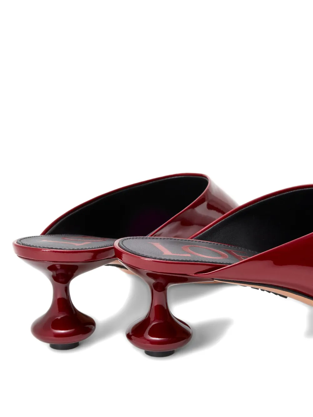 LOEWE Toy leather mules Rood
