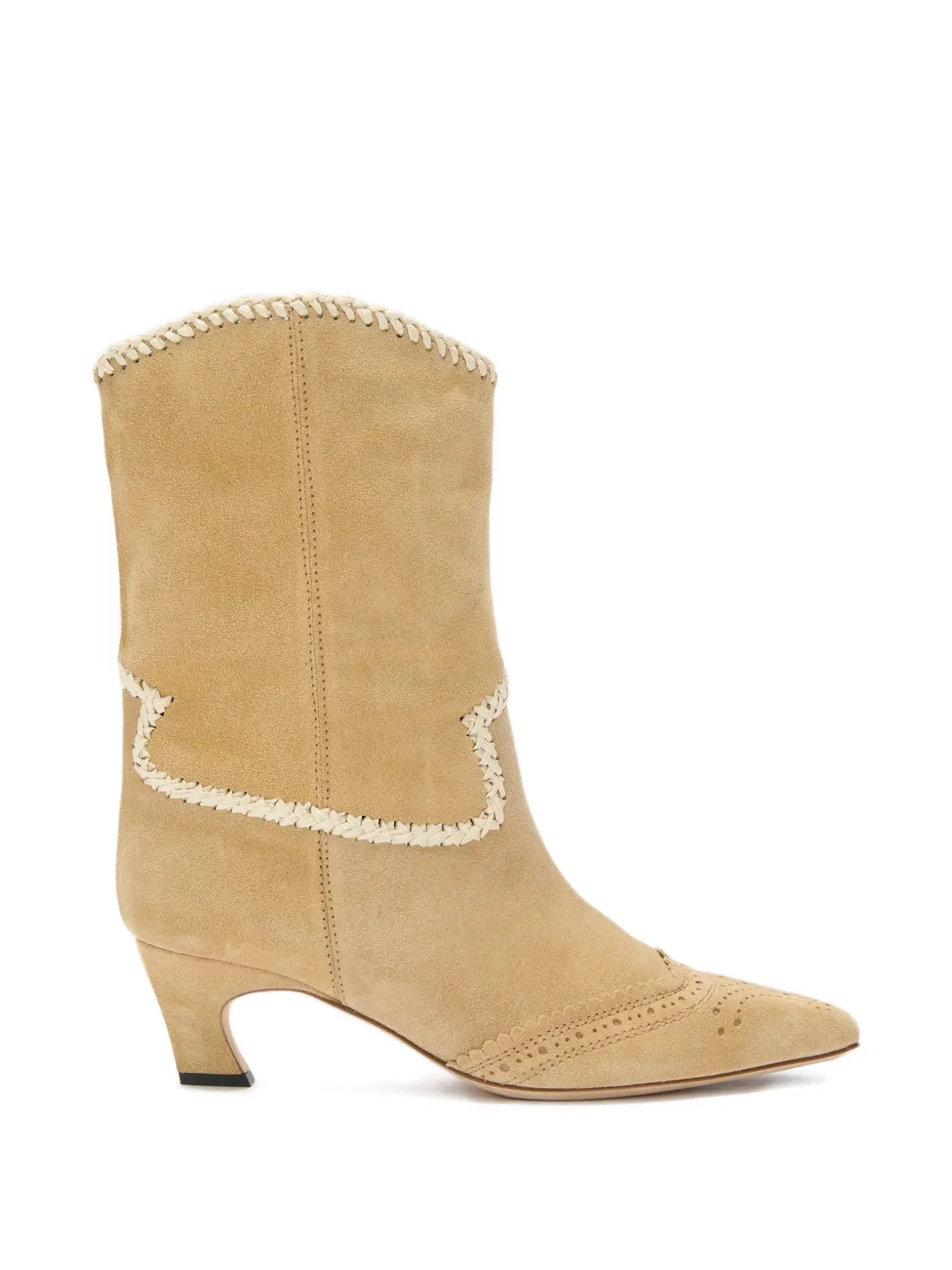 Ermanno Scervino contrast-trim pointed-toe boots - Toni neutri