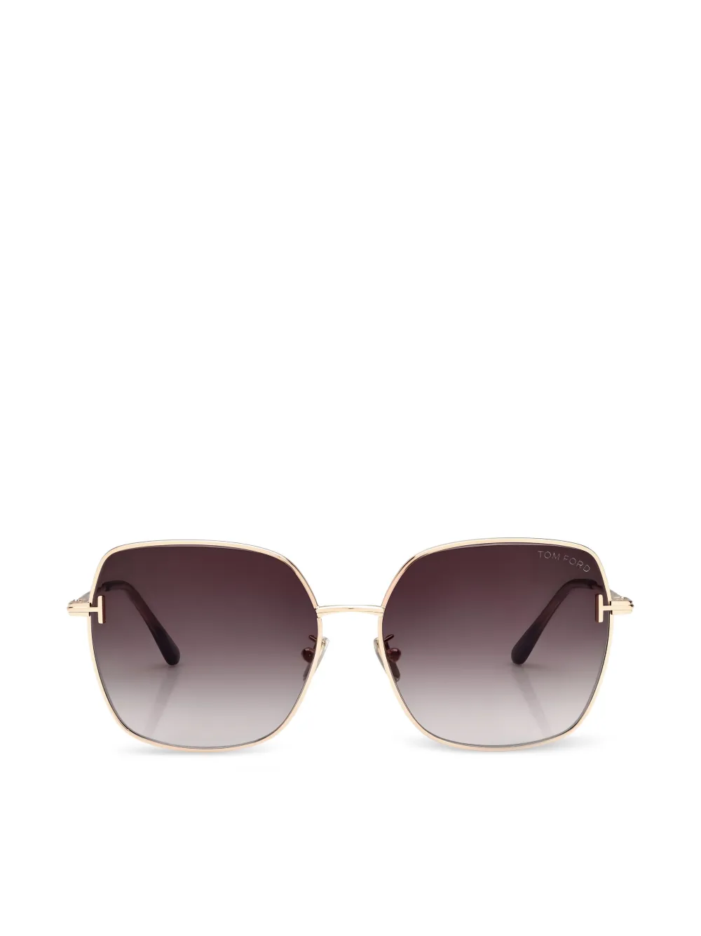 TOM FORD square full-rim sunglasses - Gold