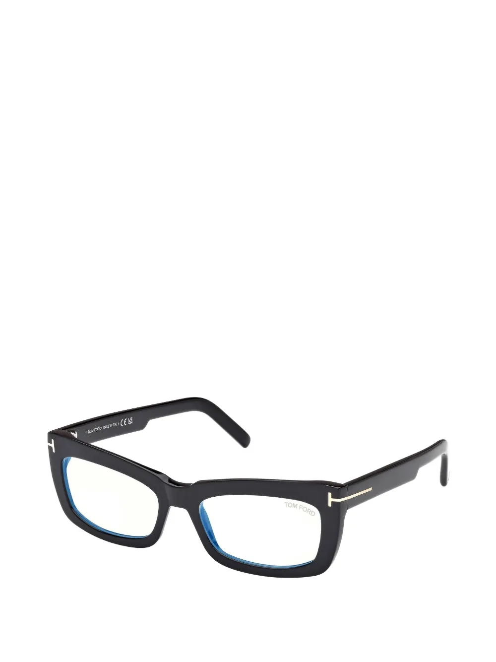 TOM FORD Eyewear Bril met rechthoekig montuur Zwart