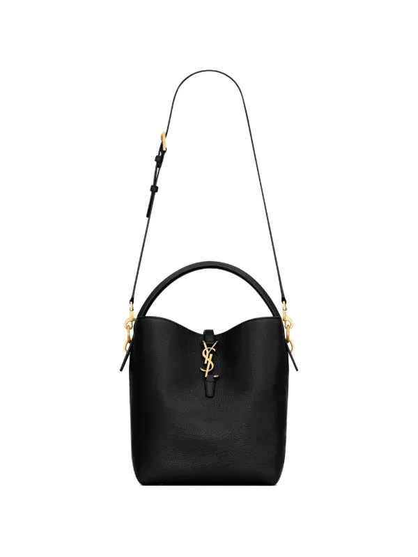 Saint Laurent Le 37 Supple Leather Tote Bag in Black