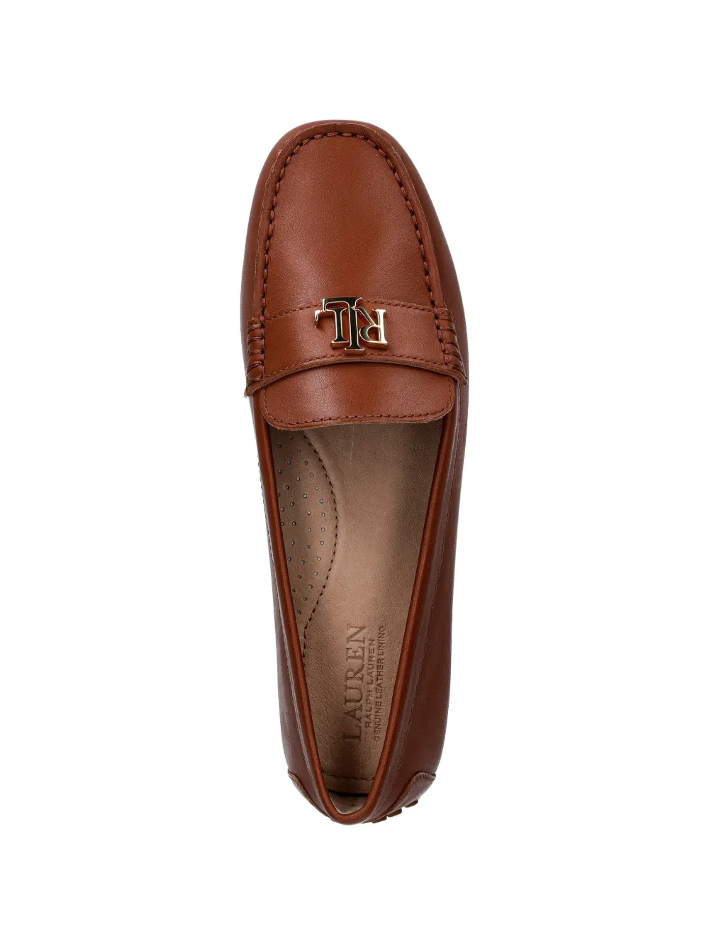 Polo Ralph Lauren Loafers met logodetail Bruin