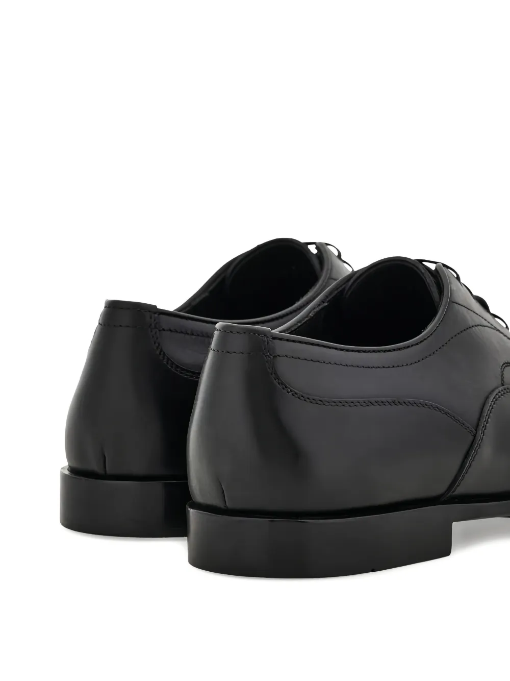 Ferragamo cap-toe lace-up oxford shoes Zwart
