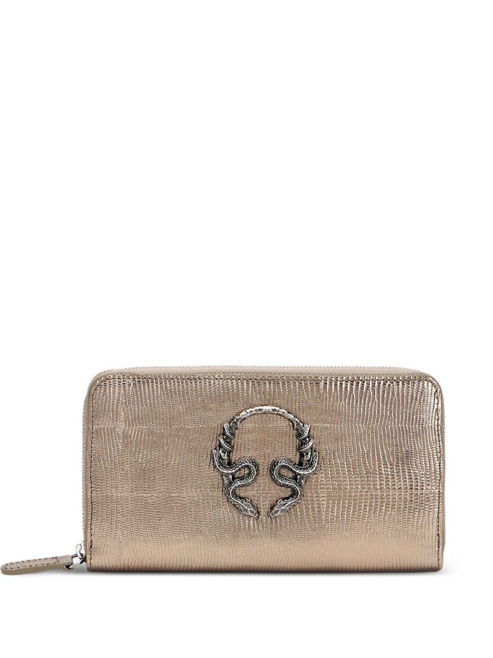 Roberto Cavalli reptile-effect wallet - Toni neutri