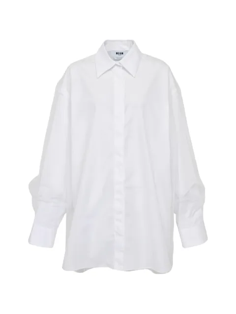 MSGM collared long-sleeve shirtdress
