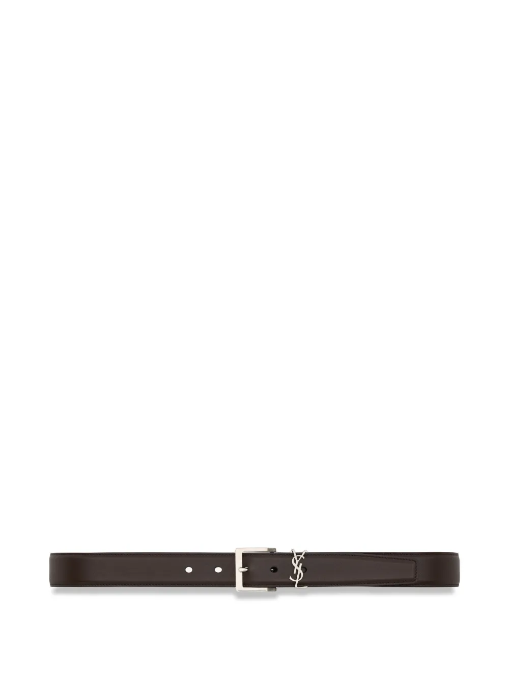 Saint Laurent Gespriem met logo Bruin