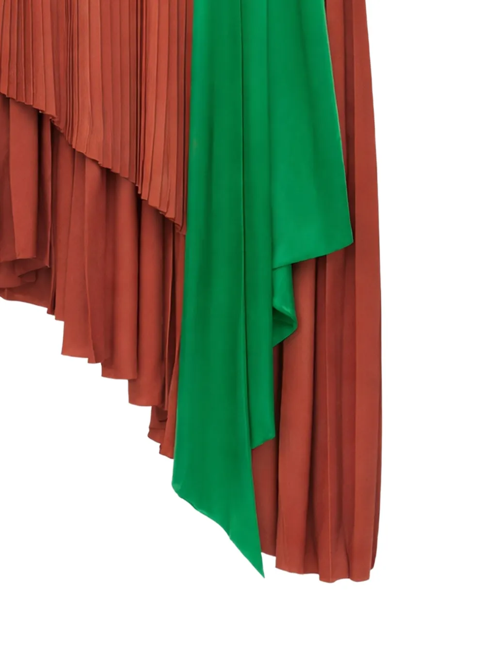 LOEWE Asymmetrische midi-jurk Bruin