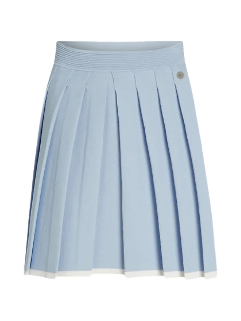 Karl Lagerfeld contrast pleated skirt - Blu