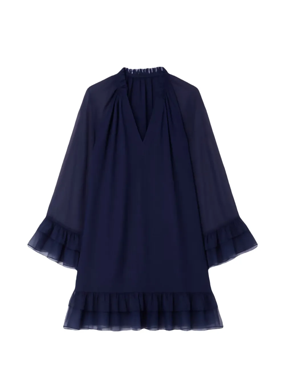 Cinq A Sept ruffled mini dress - Blu