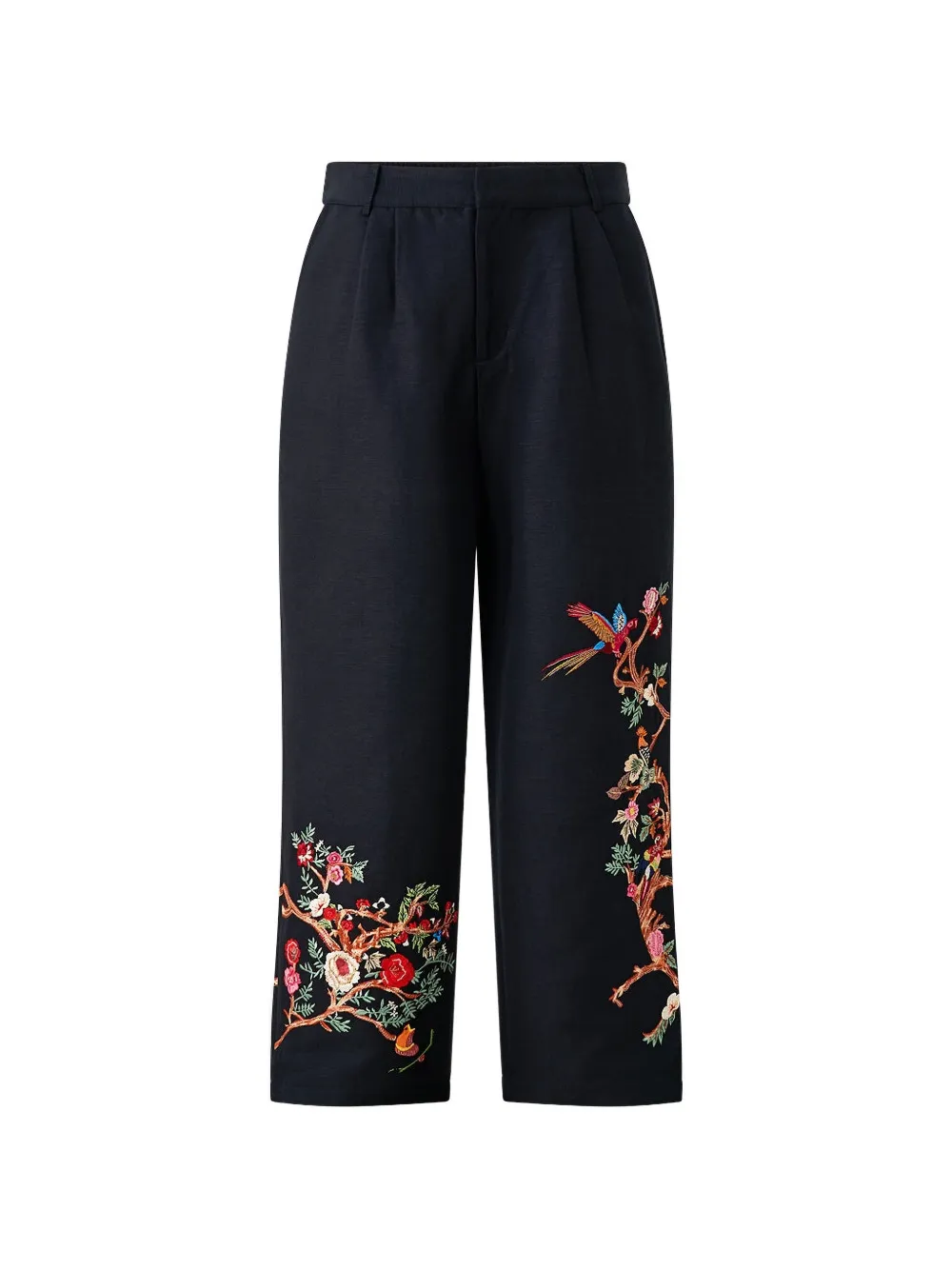 Camilla embroidered tailored lounge trousers - Blu