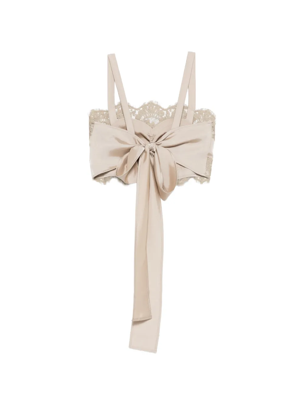  P.a.r.o.s.h. Paky Lace-detail Top - Neutrals 
