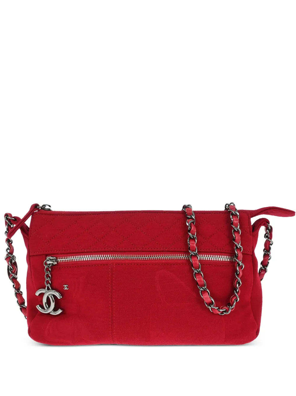 CHANEL Pre-Owned Borsa a spalla trapuntata con catena 2008 - Rosso
