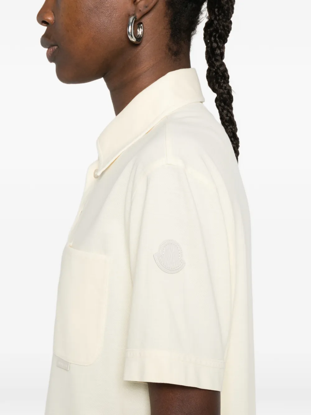 Moncler Polotop met korte mouwen Beige