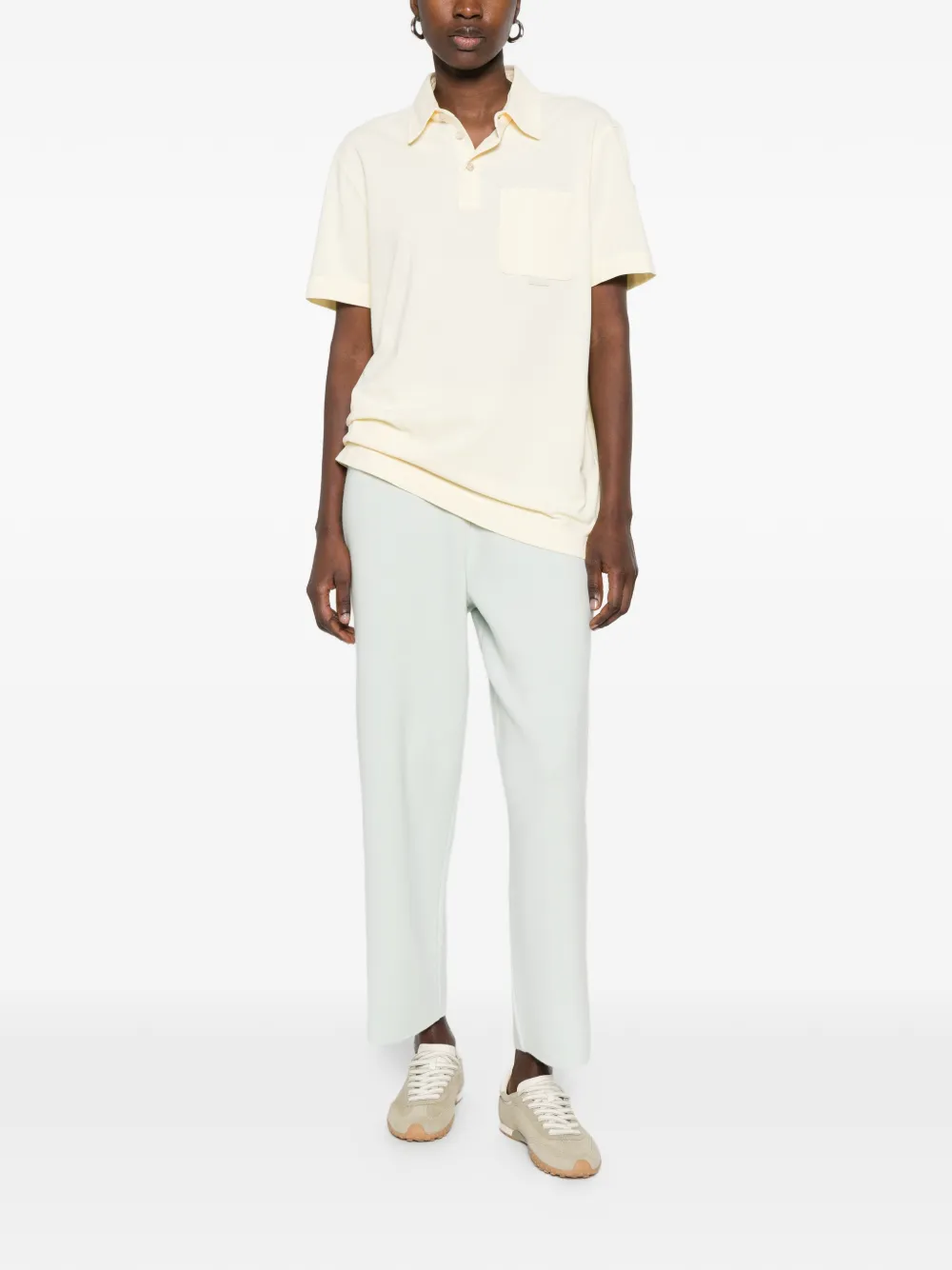 Moncler Polotop met korte mouwen Beige