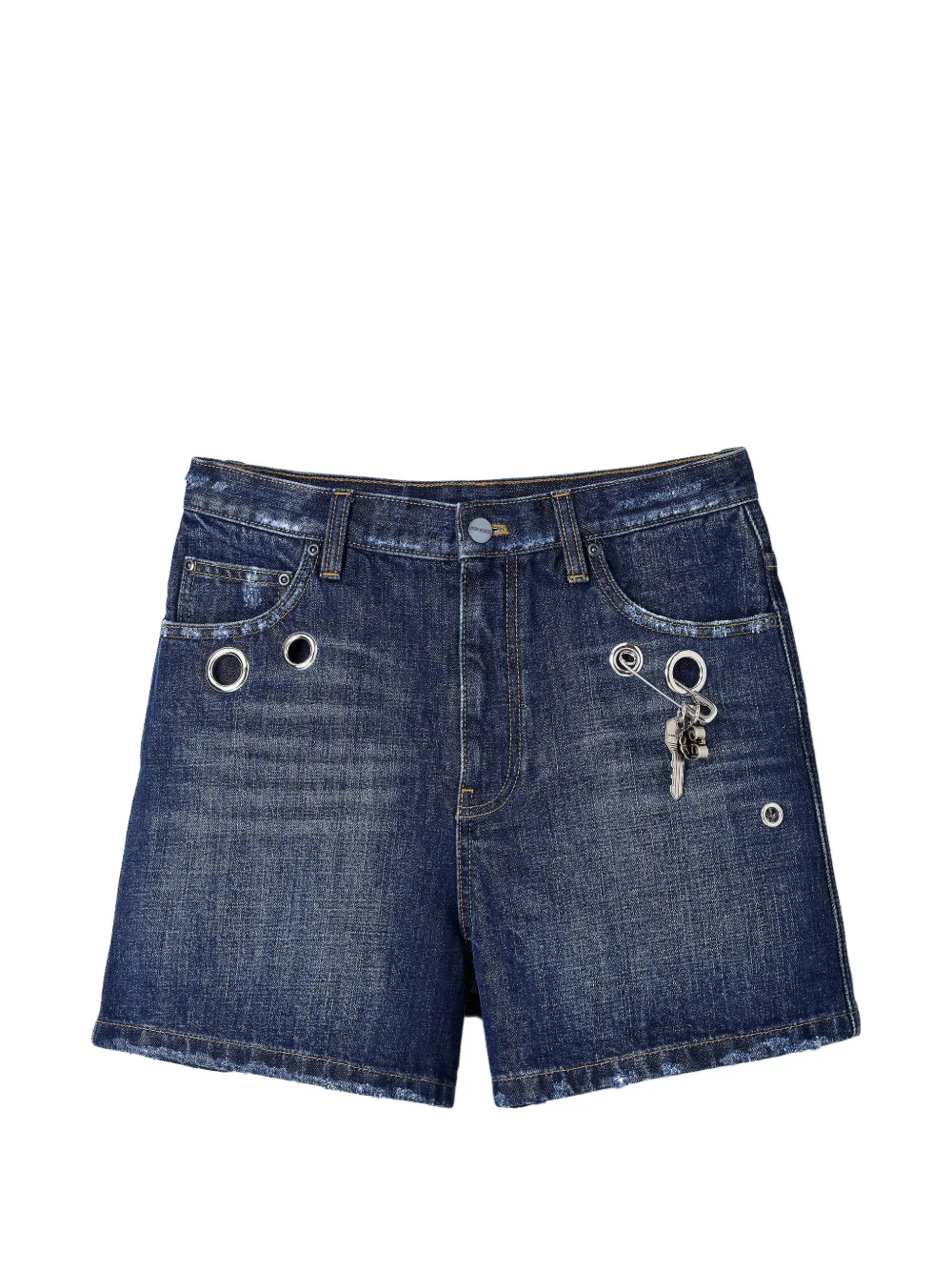 Marc Jacobs Grommet denim shorts - Blu