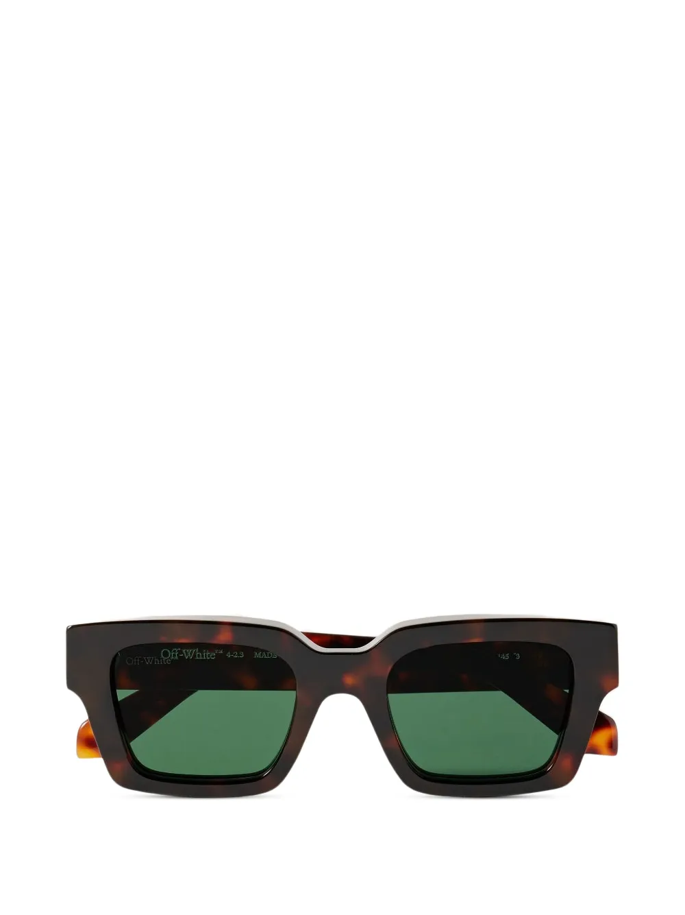 Off-White Eyewear square logo sunglasses - Marrone