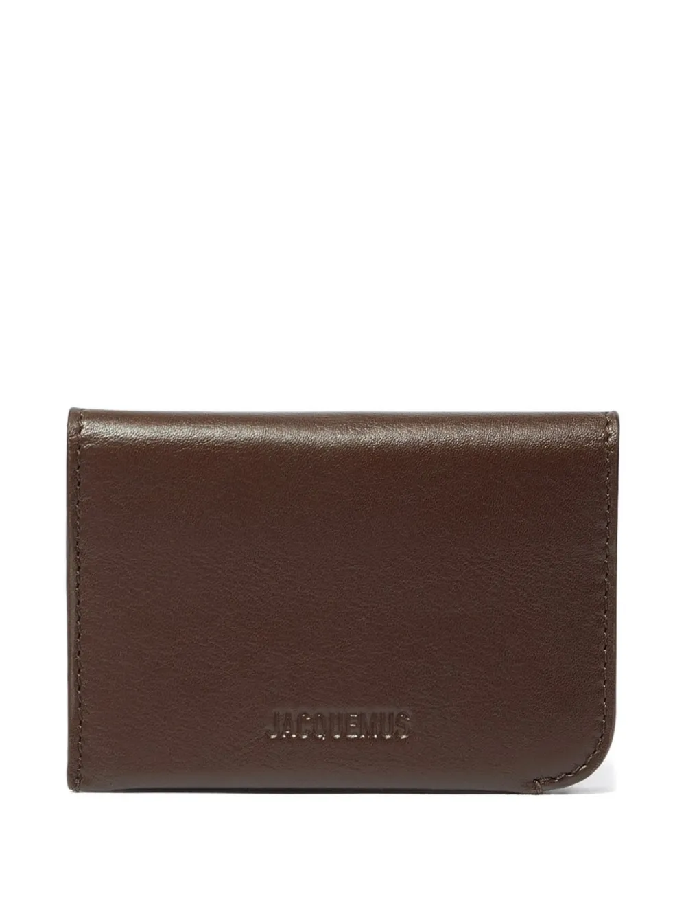 Jacquemus The Curvo logo cardholder - Marrone