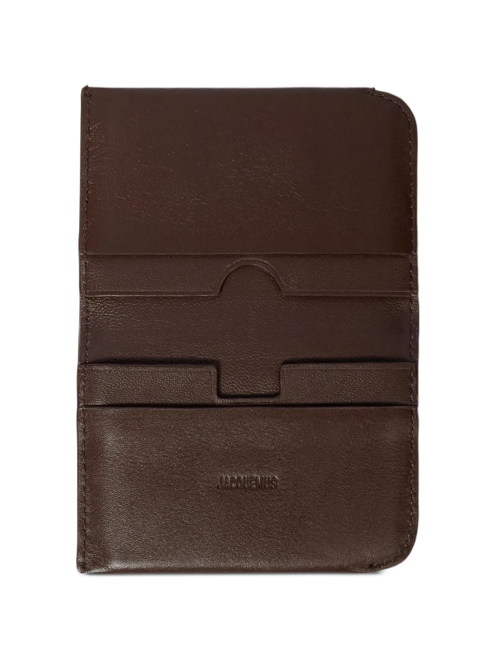 Jacquemus The Curvo pasjeshouder met logo Bruin