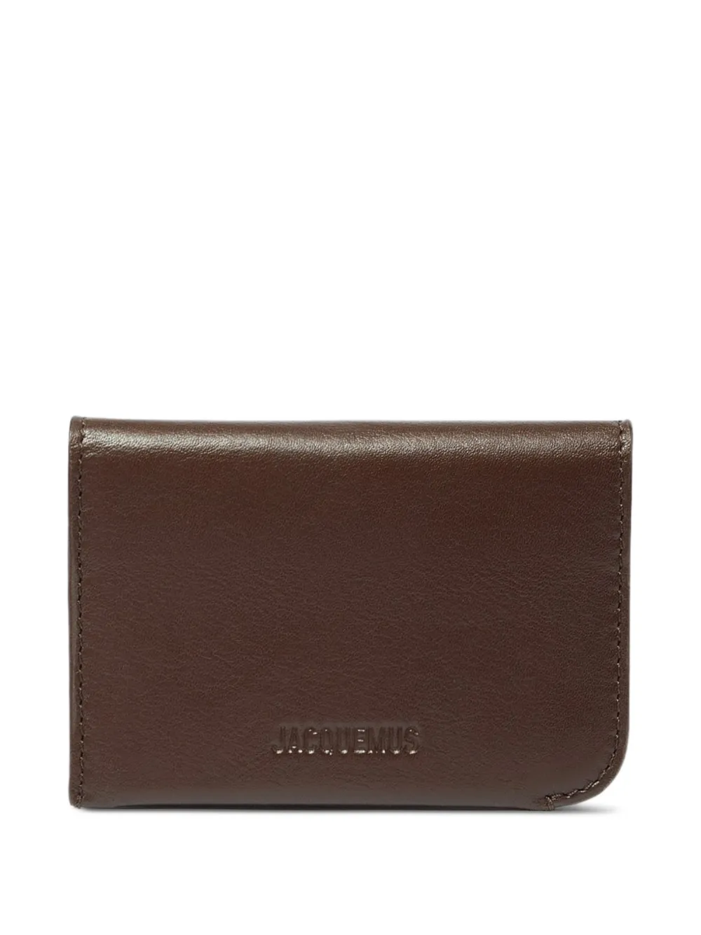 Jacquemus The Curvo logo cardholder - Marrone