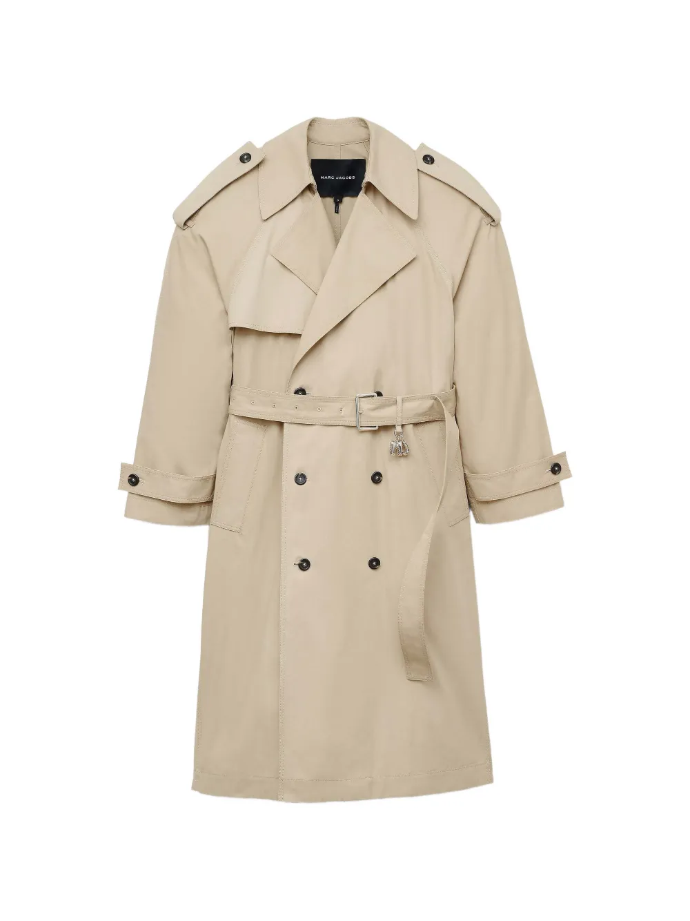 Marc Jacobs beltd cotton trench coat - Toni neutri