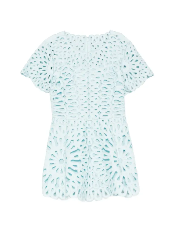 Simkhai Emrys Cut-out Mini Dress in Blue