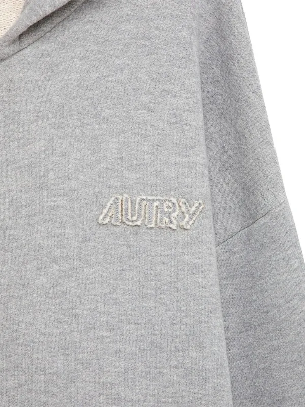 Autry logo-detail Hoodie | Grey | FARFETCH ID
