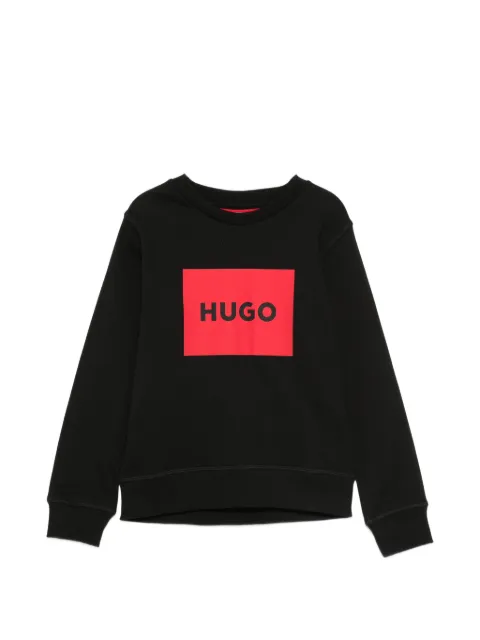 HUGO KIDS sudadera con logo estampado