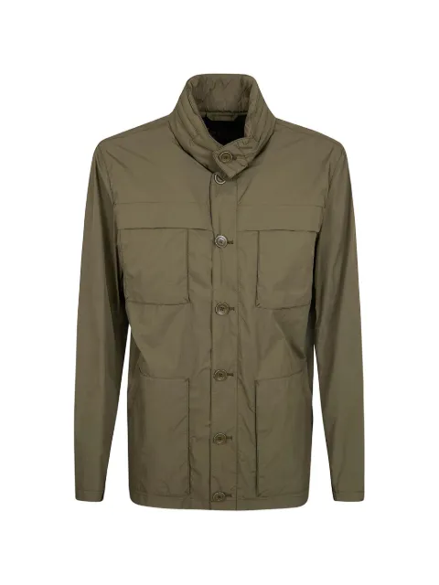 Herno buttoned multiple-pocket jacket