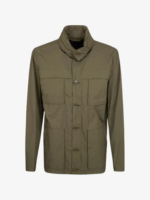 Herno buttoned multiple-pocket jacket
