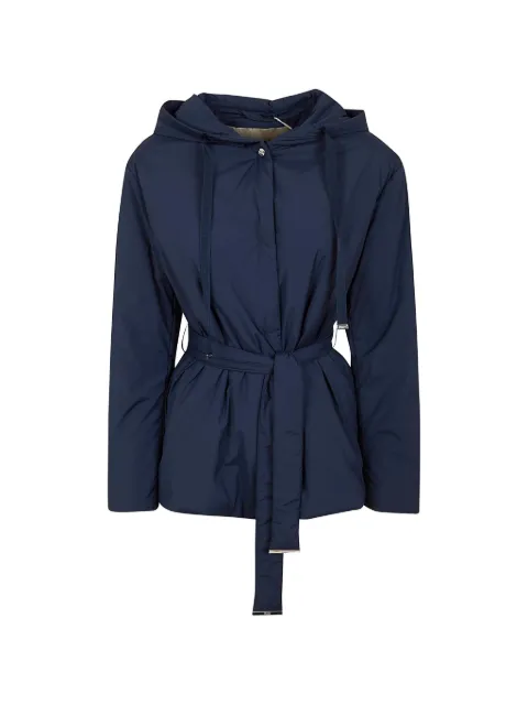 Herno hooded belted jacket