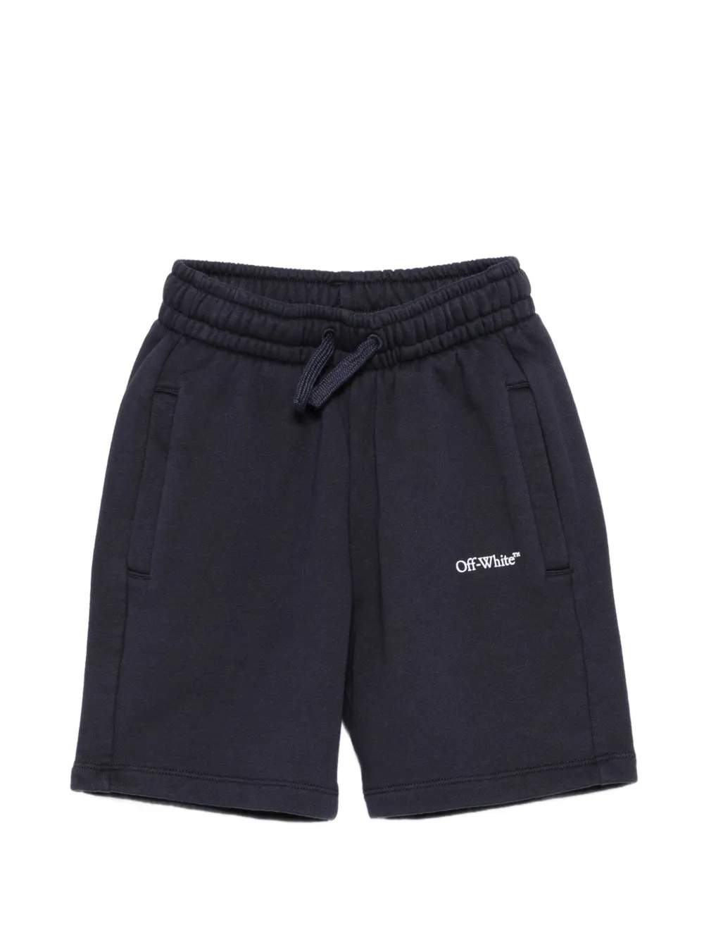 Off-White Kids drawstring shorts - Blu