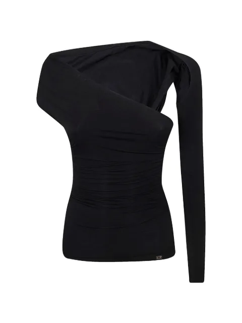 Elisabetta Franchi توب بثنيات وكتف واحد