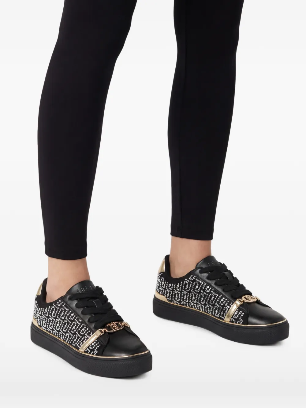 LIU JO Sneakers met verfraaid detail Zwart