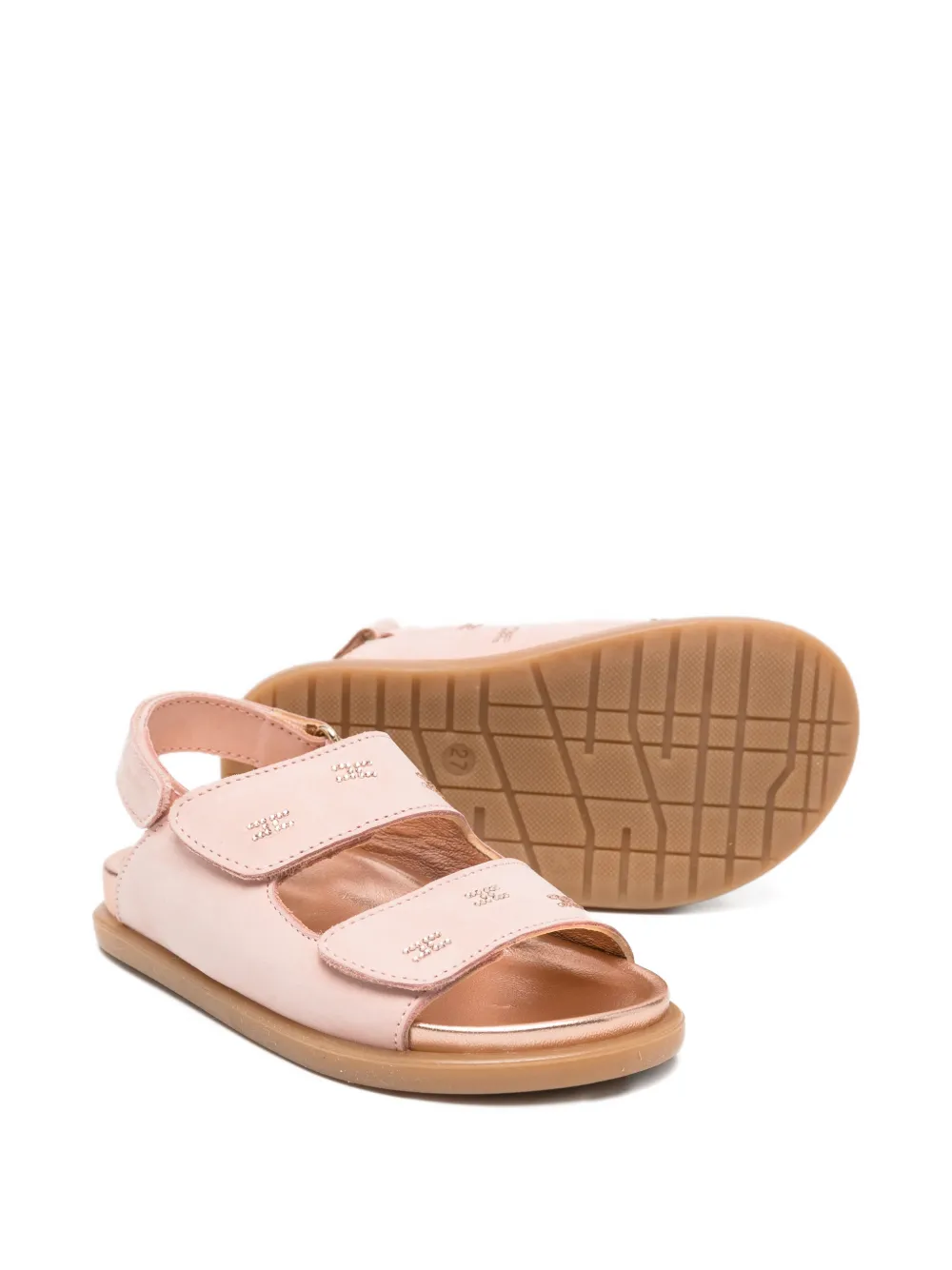 Elisabetta Franchi La Mia Bambina logo-embellishment sandals Roze