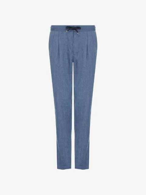 Brunello Cucinelli drawstring pleated trousers