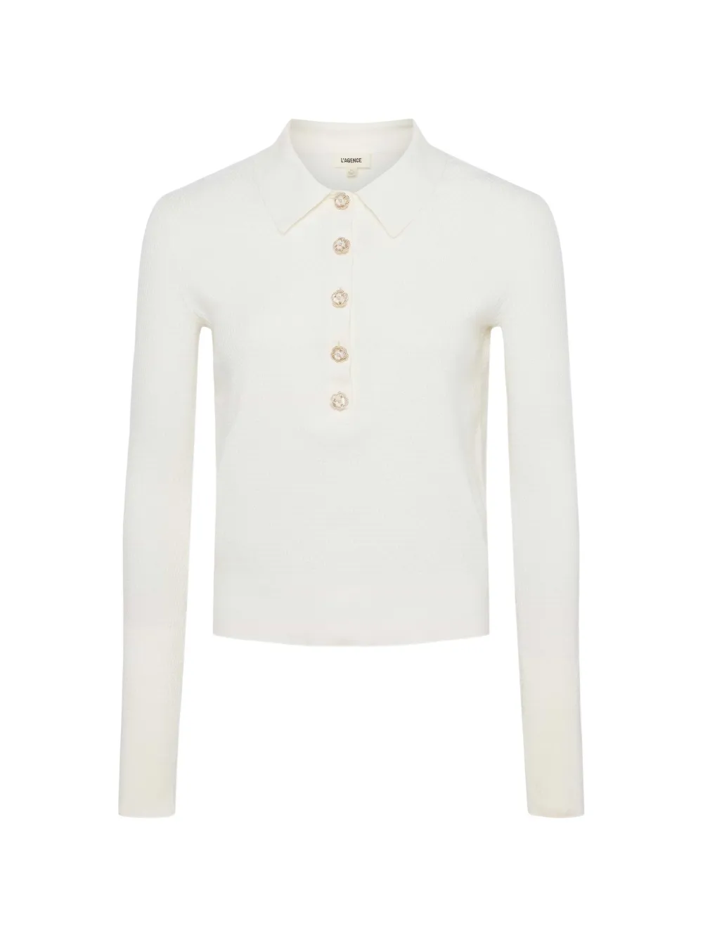 L'Agence buttoned knitwear - Bianco
