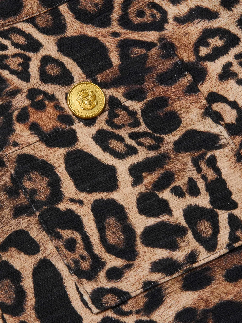  L'agence Cyra Leopard Mini Skirt - Brown 